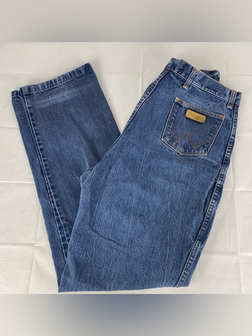 Vintage Wrangler Jeans 38x35 Made in Canada Blue Bell Straight Leg Classic Denim